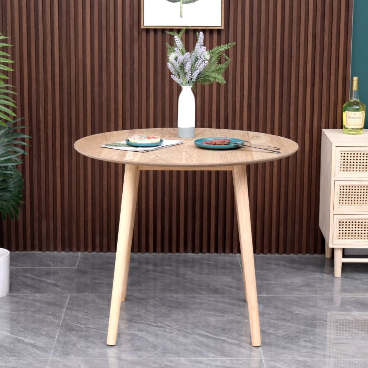 Table à manger design bois massif NIKO - Table rectangulaire