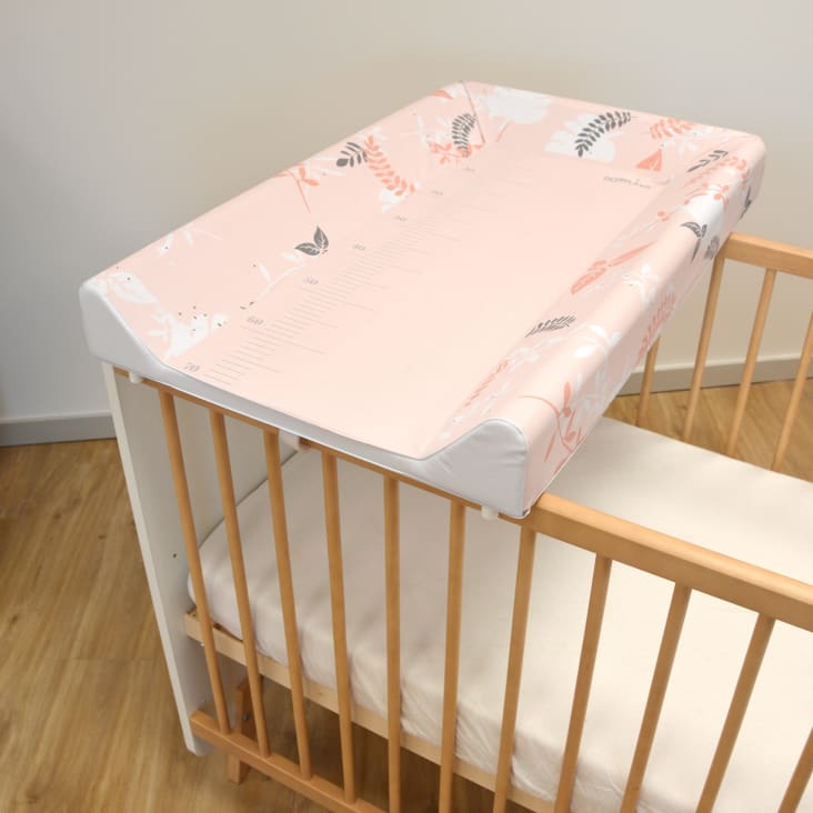 Plan à langer pour lit de bébé 120 x 60 cm MICUNA 02_CP-744 POIS BEIGE