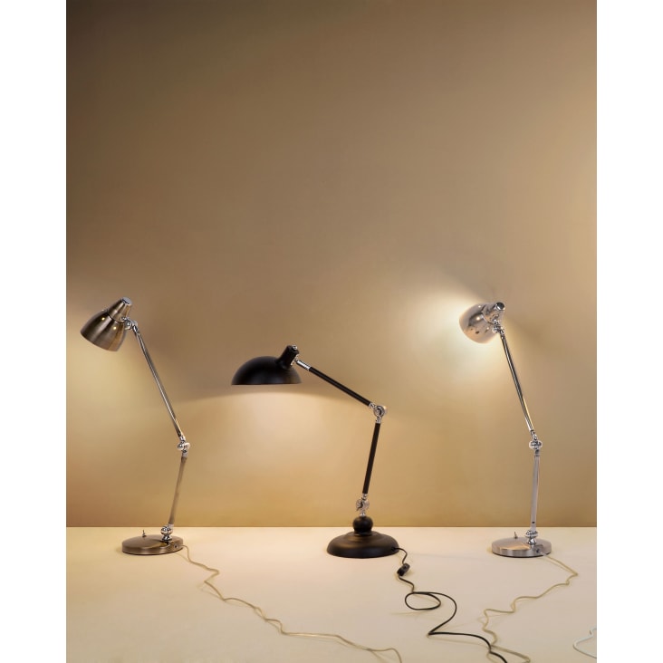 30655 - Lampe sur pied Noir Contemporaine, Moderne