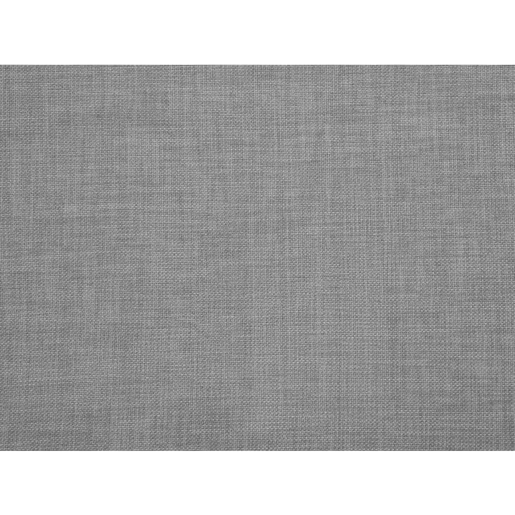 Letto sfoderabile in tessuto grigio chiaro 180 x 200 cm Fitou