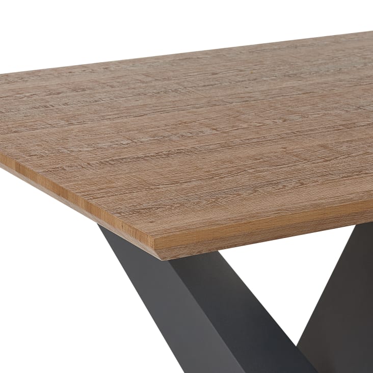 Tavolo da pranzo legno marrone scuro 200 x 100 cm Sintra