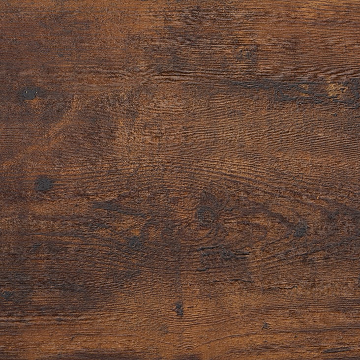 Bureau 115 x 60 cm bois foncé et noir-Futon cropped-7