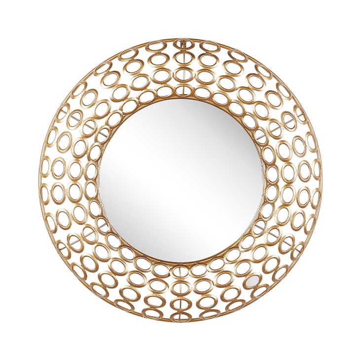 Specchio da parete oro ⌀ 80 cm