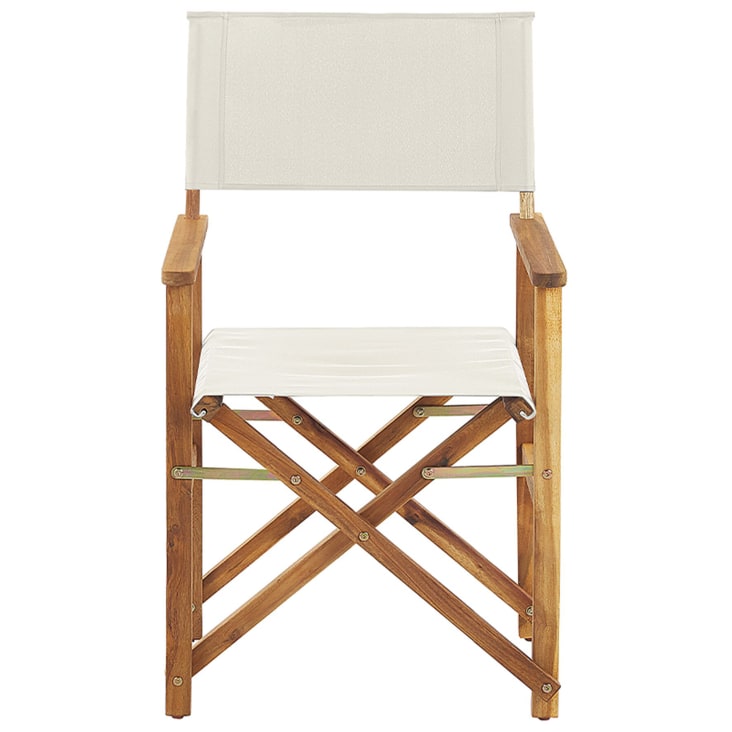 Set di 2 sedie legno di acacia chiaro crema motivo tucani multicolore CINE