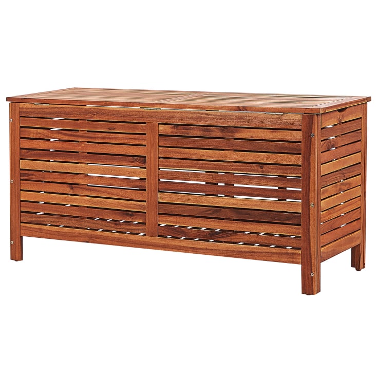 Cesta da giardino legno acacia scuro 130 x 48 cm Riviera