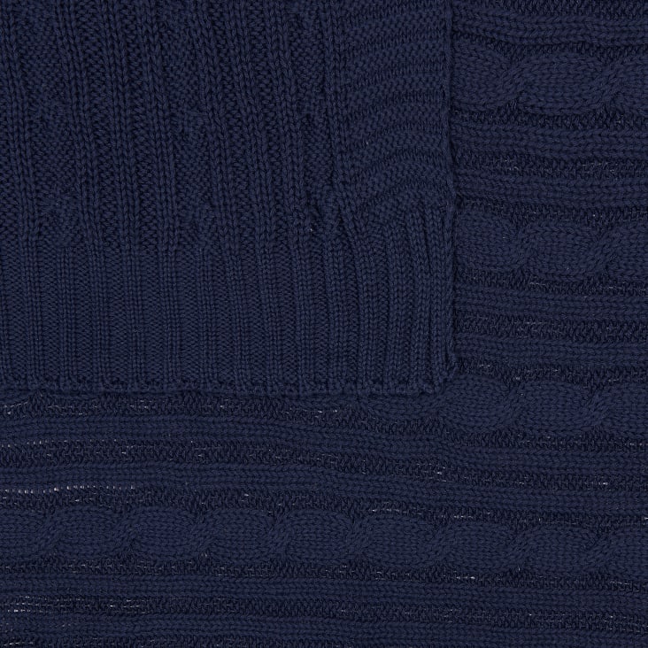 Couverture en coton bleu 180x110cm-Anamur cropped-4