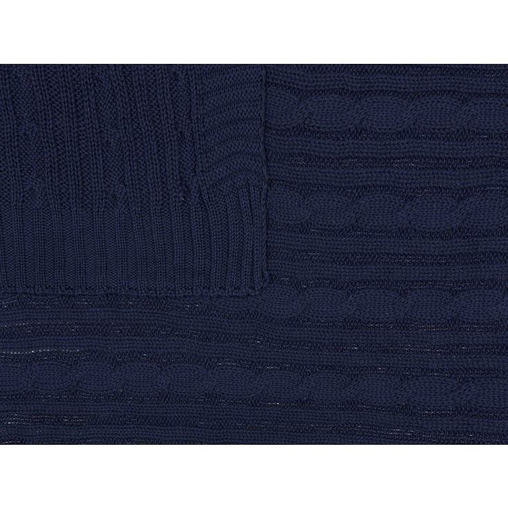 Couverture en coton bleu 180x110cm-Anamur cropped-5