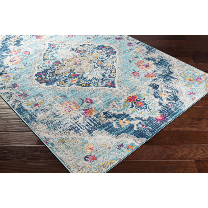 Tappeto de Corridoio Vintage Orienatle Multicolore/Blu 80x220 Romy