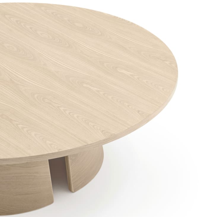 Table basse ronde en bois D110cm bois blanchi-Cep cropped-4