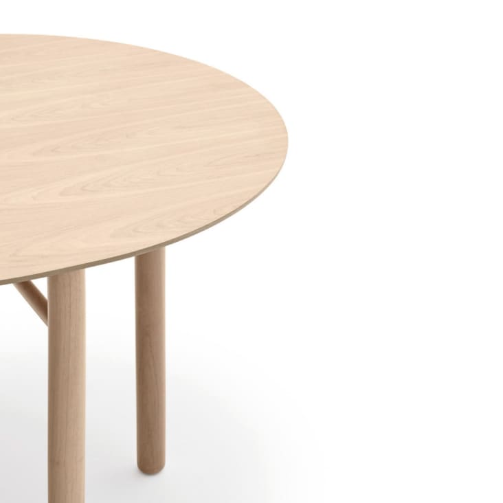Table à manger ovale en bois 200x100cm bois clair-Junco cropped-4