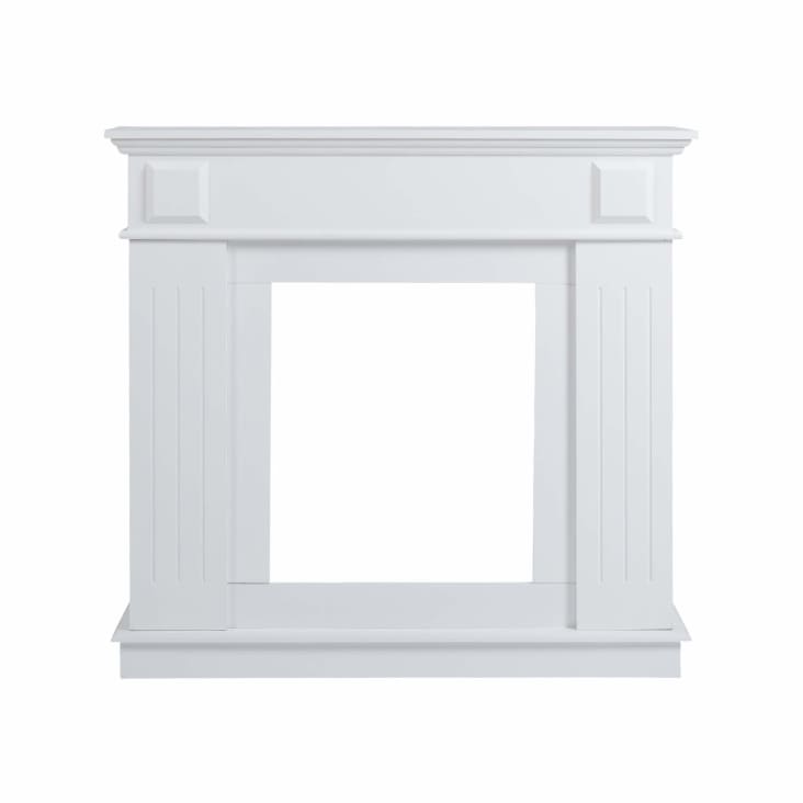 Finto Finto camino decorativo 100x109x26 cm in mdf bianco Paris | Maisons du ...