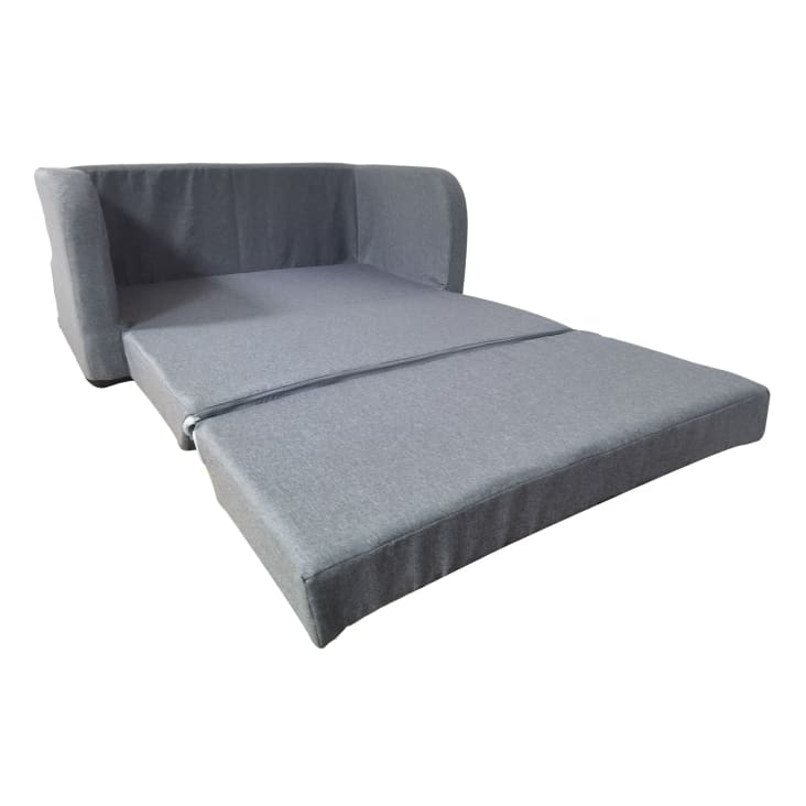 Sofá cama plegable de 1 plaza de poliéster gris MODERN