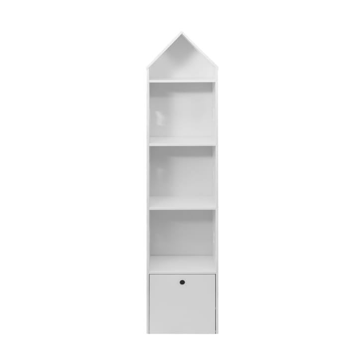 Hosfais Libreria Stretta A 5 Ripiani – Scaffale In Legno E Metallo, Vintage Industriale, 150 Cm, Marrone Rustico