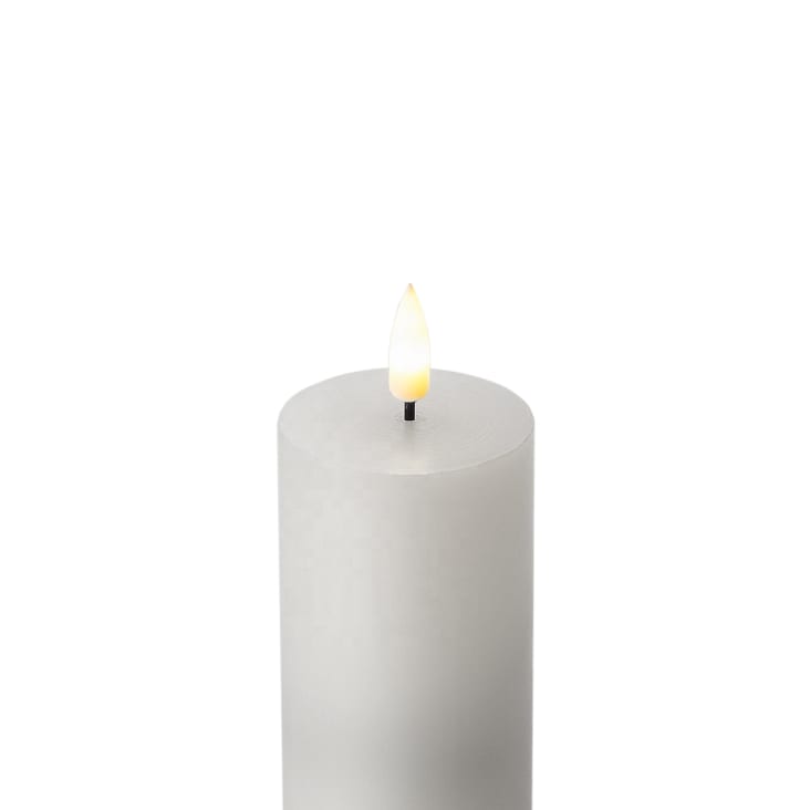 Set 9 candele elettriche con fiamma a LED paraffina bianche MAGIC