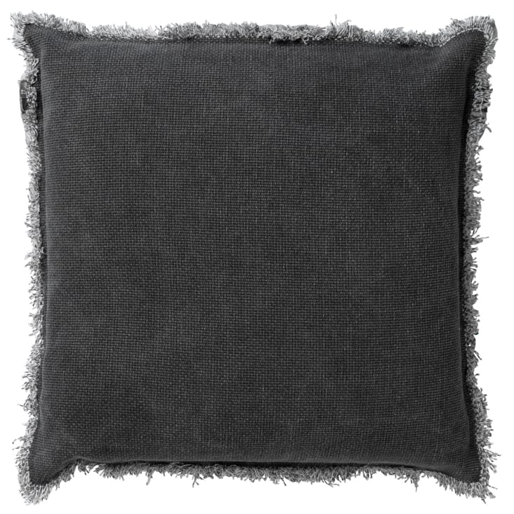 Coussin - gris en coton 45x45 cm uni-Burto