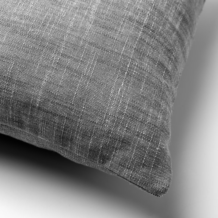 EDGAR - Coussin 45x45 cm avec housse de coussin en 85% polyester recyclé -  Eco Line collection - Charcoal Gray - anthracite, Coussin