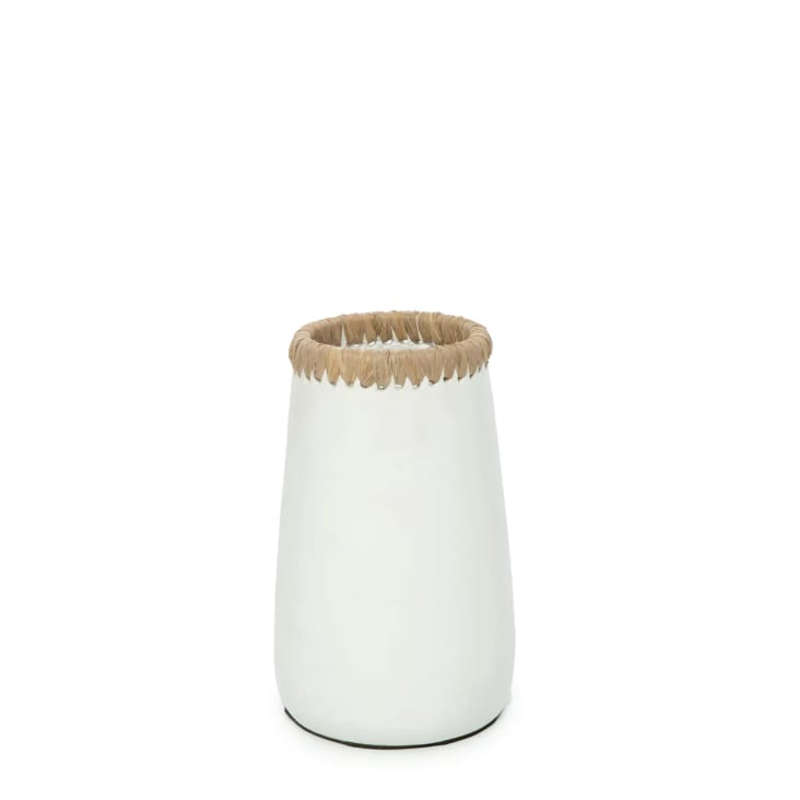 Vase en terre cuite blanc naturel H22-SNEAKY