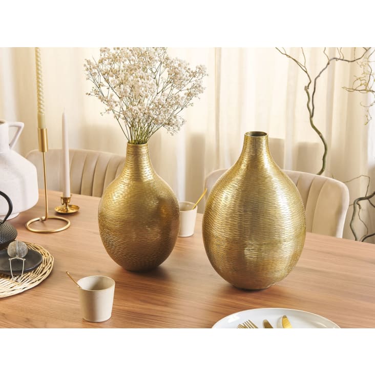 Alluminio Vaso da fiori 32/35 Oro-Mohenjo cropped-2