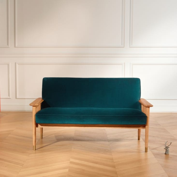 Canapé Banquette 2 Places Maisons Du Monde 100% Coton - 190 Cm