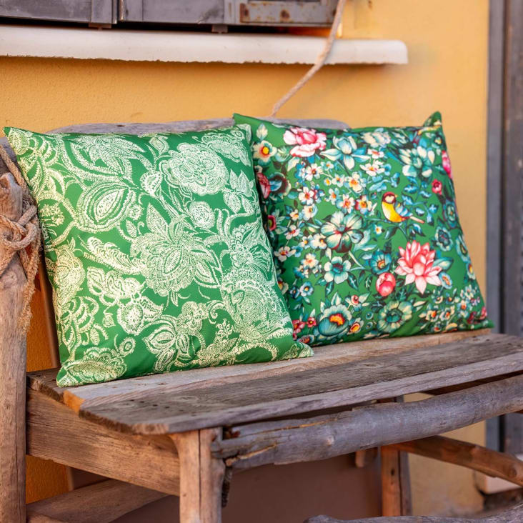 Outdoor Kissenbezug 45x45 Grün - Wetterfest Mit Beidseitigem Druck