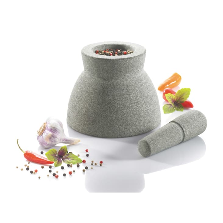 MUEHLE BECK Mortier de qualité supérieure avec pilon en granit [garantie 365 jours] Mortier sur