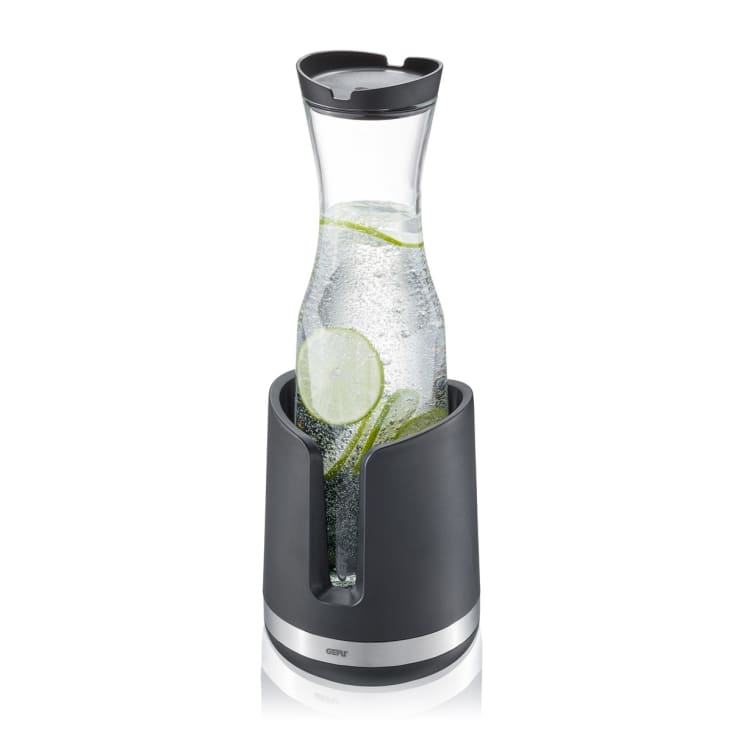 Kwmobile 2X Rafraîchisseur De Bouteilles SodaStream - Housses Néoprène Pour Carafe 0,615L Crystal Et Penguin, Noir-Rouge