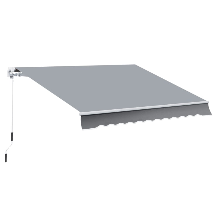 Tenda da sole per esterno copertura impermeabile alluminio grigio