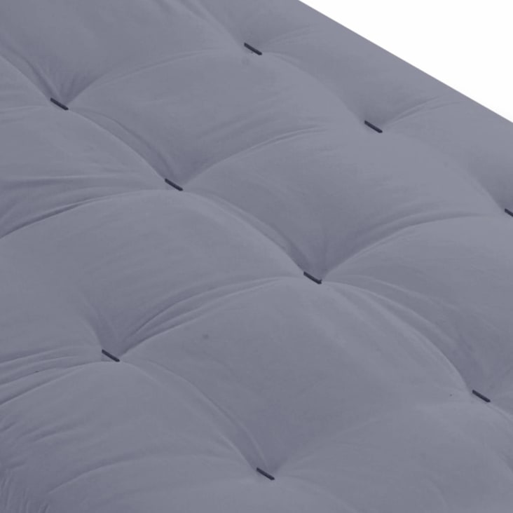 Matelas futon coeur latex ferme 13cm gris 140x200 Maisons du Monde