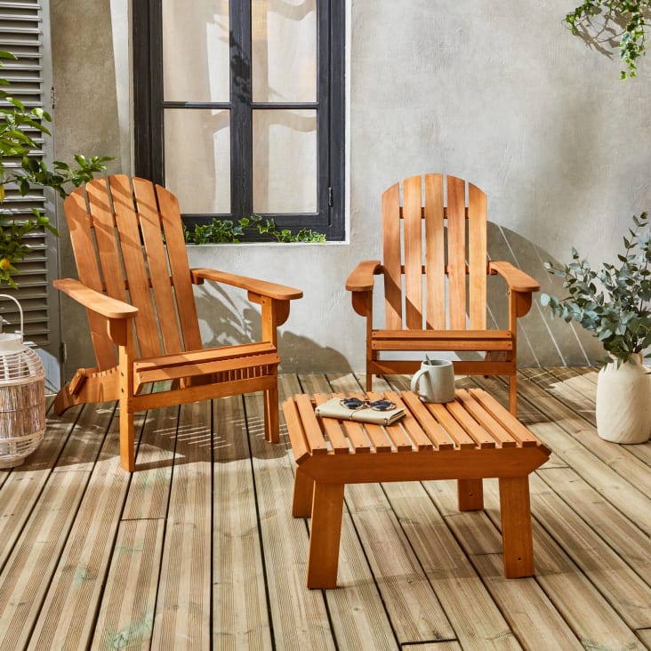 Lot de 2 fauteuils en bois avec un repose-pieds-Adirondack salamanca x2 + table/repose pieds cropped-2