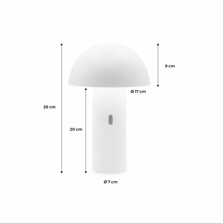 Lampe de table sans fil blanc chaud day