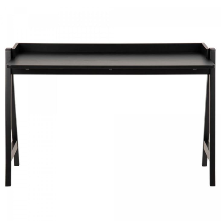 Bureau moderne minimaliste 126cm en bois noir-Mizu