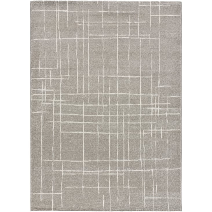 Tapis géométrique gris, 160X230 cm-SENSATION