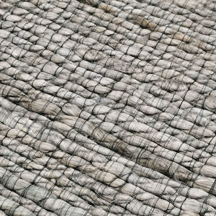Tapis tressé en jute gris 120x170-Desertum cropped-4