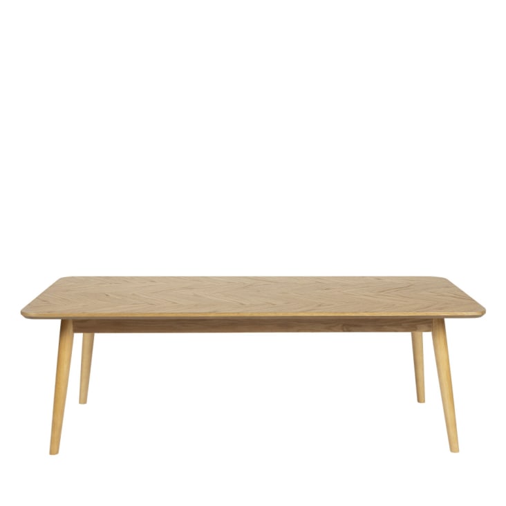 Table basse en bois 120x60cm bois clair-Fabio