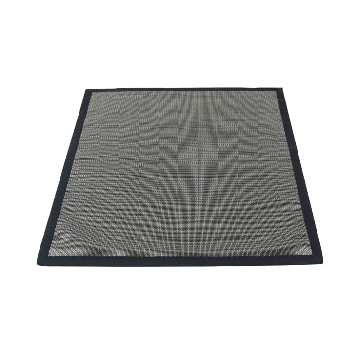 Tappetino per barbecue e plancha in PVC nero 150 x 120 cm Solys