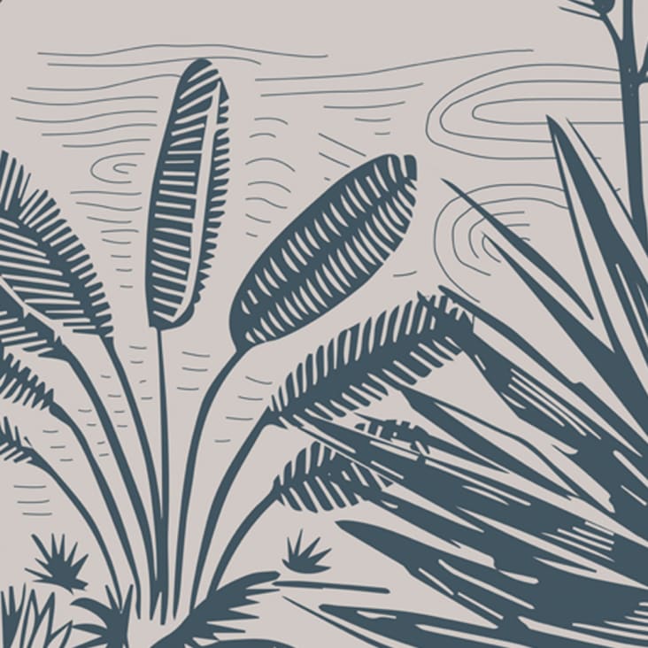 Papier peint panoramique forêt des tropiques 425 x 250 cm gris cropped-5