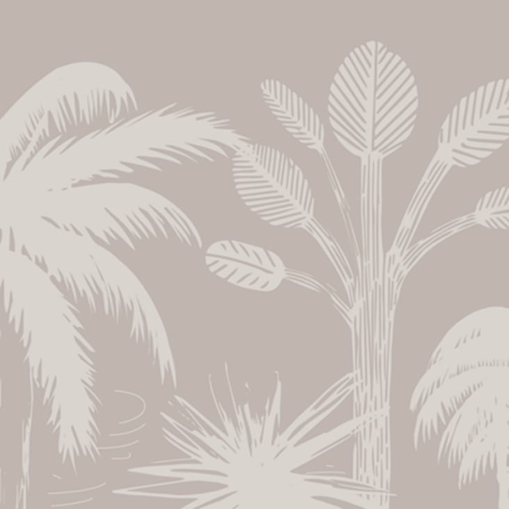Papier peint panoramique forêt des tropiques beige 340x250cm cropped-4