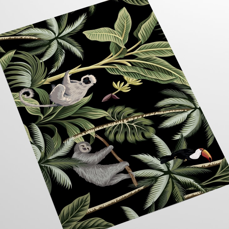 Papier Peint Noir Singes 250x200 cm-ANIMALI cropped-6