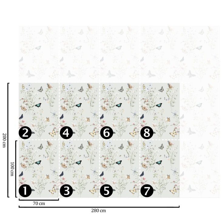 Papel pintado autoadhesivo de PVC aislado en blanco celestial dibujado a  mano, mariposa, luna, estrellas, floral, papel pintado para pared, póster  de