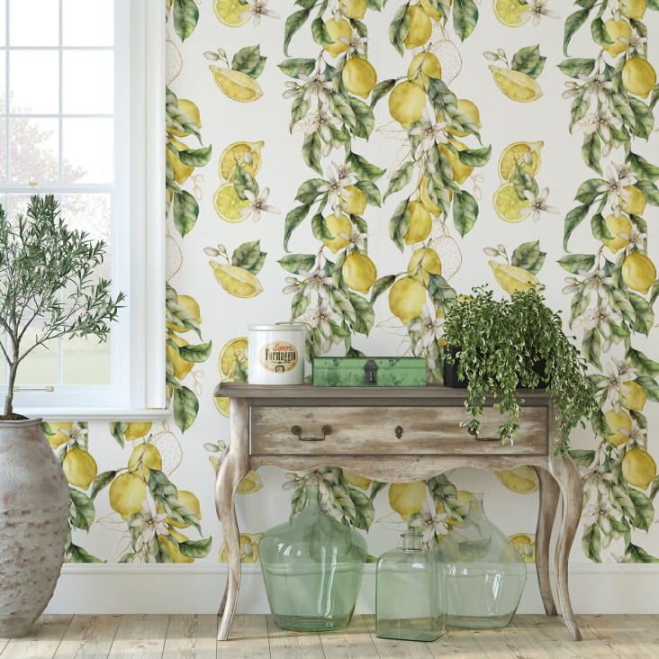Tapete Zitronen 250x200 cm NATURA | Maisons du Monde