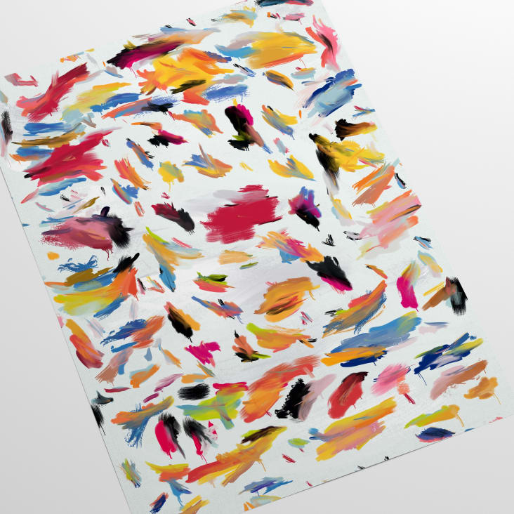 Papier Peint Abstrait Coups de Pinceau 250x200 cm-ARTISTICHE cropped-5