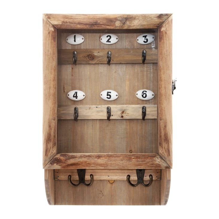 Boîte à clés bois 30x40 cm
