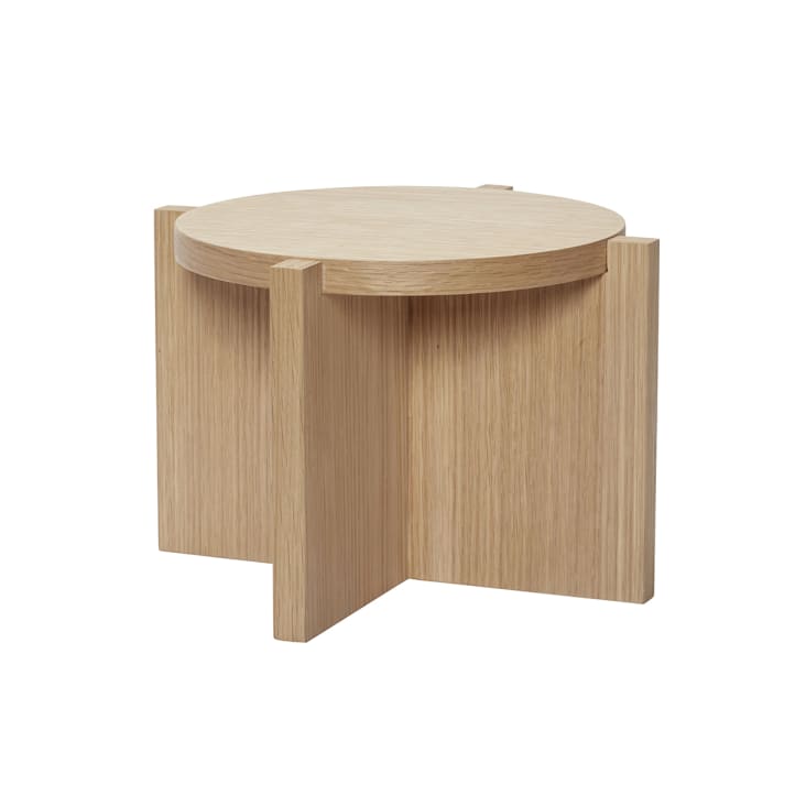 Supporto Per Piante In Legno Rotondo Basso, Marrone, Varie Misure (S: 20x9 Cm)