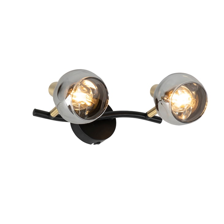 Tavolino Da Caffè Con Ripiano In Vetro Fumé E Struttura In Ottone Di Roger Sprunger Per Dunbar Furniture Anni 39 60