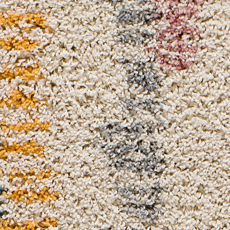 Tapis shaggy design scandinave multicolore, 80x150 cm-ULAI cropped-4