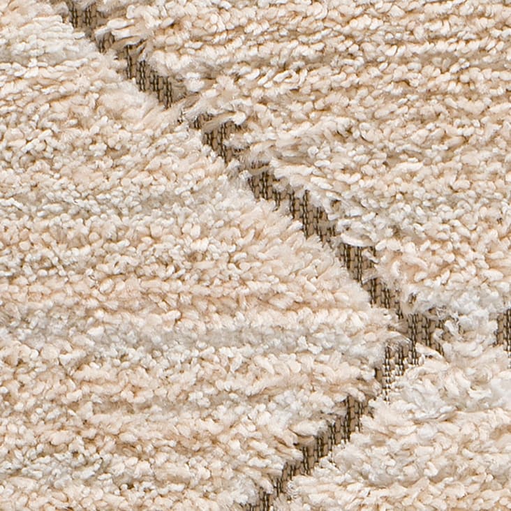 Tapis design scandinave texturé dans les tons beiges, 80x150 cm-ENYA cropped-4