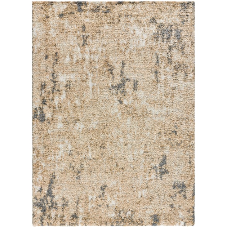 Tappeto di design scandinavo con texture beige, 160X230 cm. ENYA