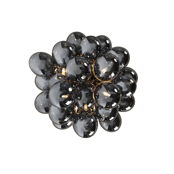 Kaverno Tavolino Basso da Salotto Ovale con Base Sferica A Forma di S, Tavolo Soggiorno Moderno, Tavolino da caffè con Telaio in Acciaio, Tavolo Centrale per Soggiorno(Brown+Black