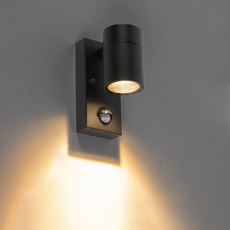 Lampada Di Sicurezza Per Apparecchio, Lampada Da Parete Per Esterni PIR Con Sensore Di Movimento A LED Integrato, Applique Da Parete Con Design Ad Arco Moderno Resistente Alle Intemperie (IP54) Per Po - Foto 4