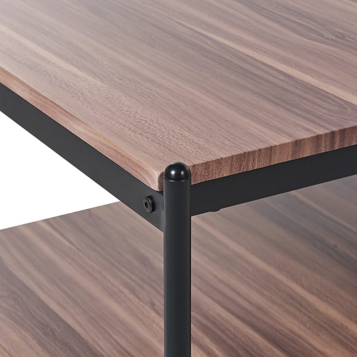 Table basse bois sombre et noir-Avoca cropped-4